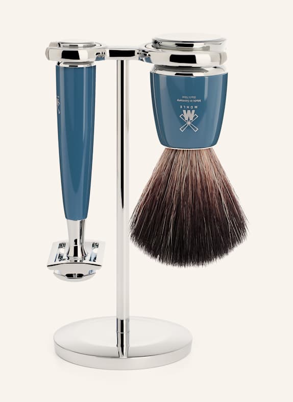 MÜHLE 3-tlg. Rasier-Set - RYTMO PETROL