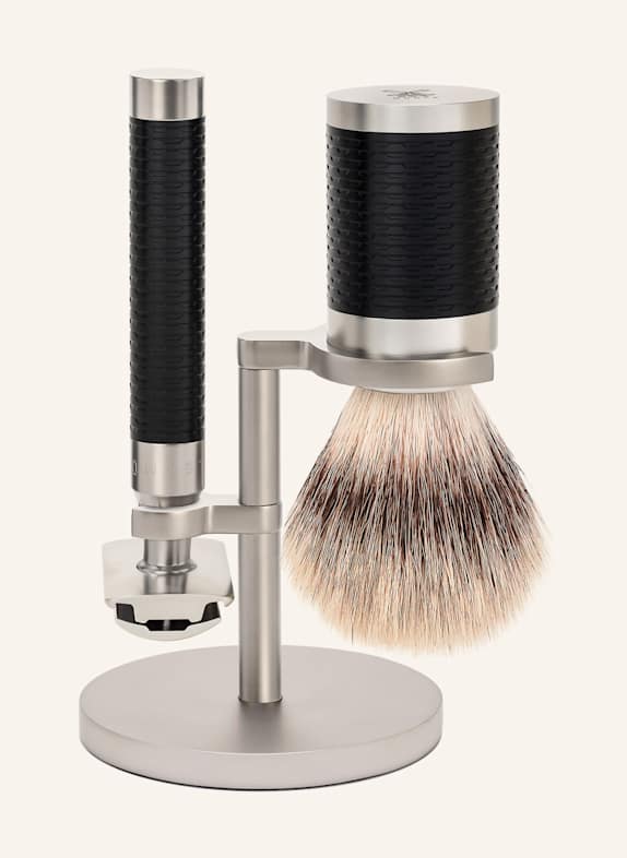 MÜHLE 3-tlg. Rasier-Set - ROCCA SCHWARZ