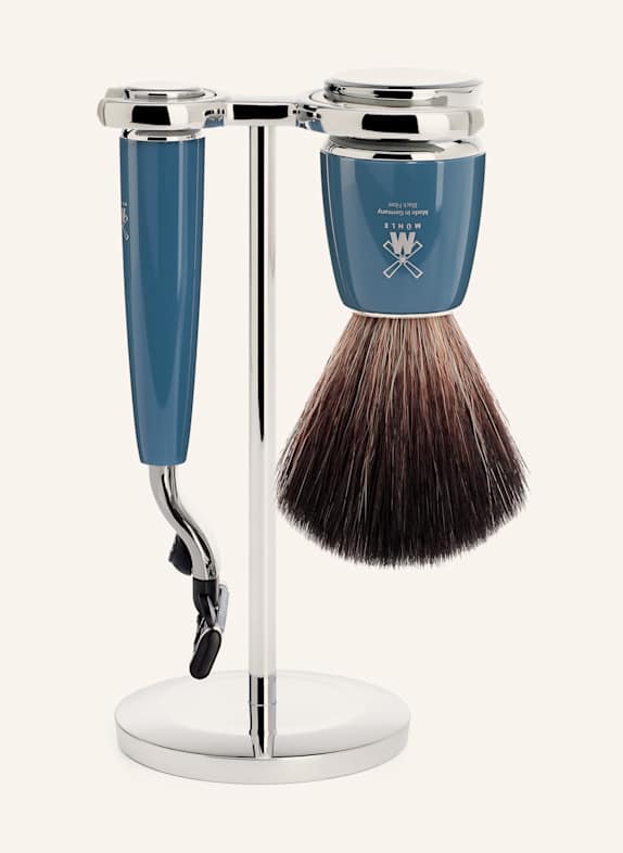 MÜHLE 3-tlg. Rasier-Set - RYTMO PETROL