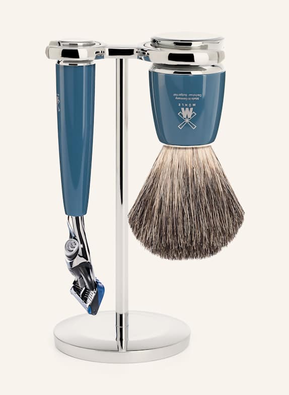 MÜHLE 3-tlg. Rasier-Set - RYTMO PETROL