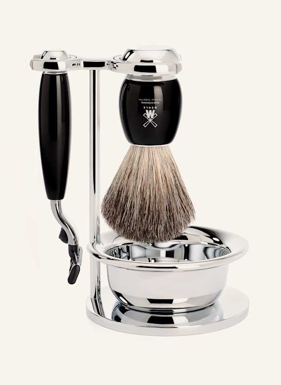 MÜHLE 4-tlg. Rasier-Set - VIVO SCHWARZ