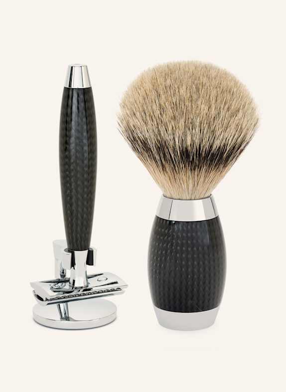 MÜHLE 3-tlg. Rasier-Set - EDITION SCHWARZ