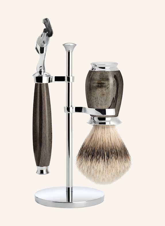 MÜHLE 3-tlg. Rasier-Set - PURIST DUNKELGRAU