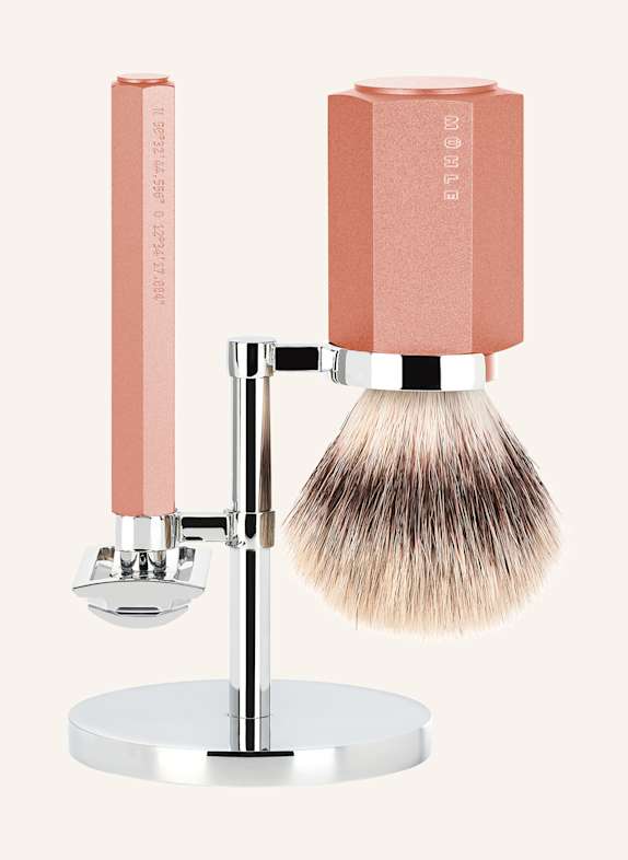 MÜHLE 3-tlg. Rasier-Set - HEXAGON ROSA