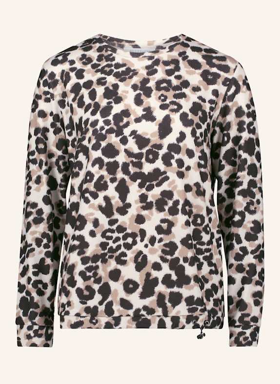 BETTY&CO Casual-Shirt mit Tunnelzug BEIGE/ SCHWARZ