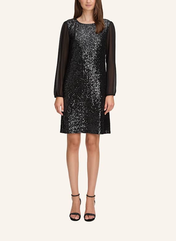 BETTY&CO Partykleid mit Pailletten SCHWARZ