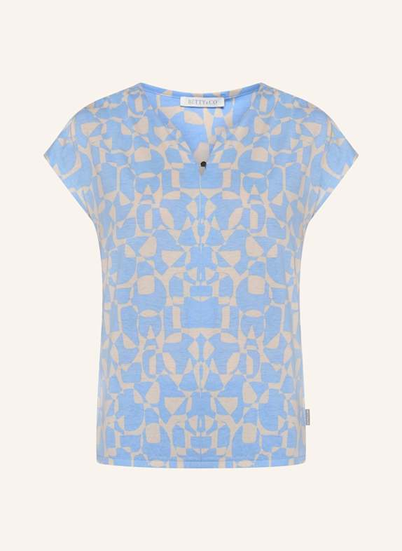 BETTY&CO Blusenshirt mit Gummizug BLAU