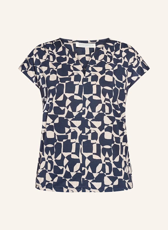 BETTY&CO Blusenshirt mit Gummizug DUNKELBLAU