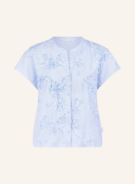 BETTY&CO Hemdbluse mit Stickerei WEISS