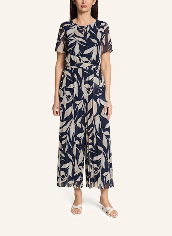 BETTY&CO Jumpsuit mit Plissee DUNKELBLAU