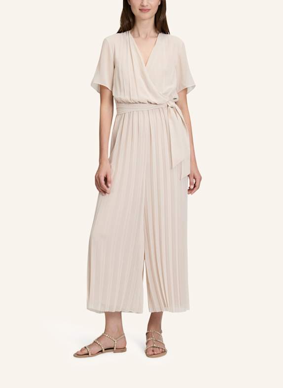 BETTY&CO Jumpsuit mit Plissees GRAU