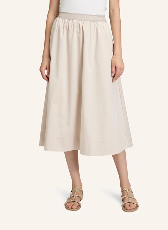 BETTY&CO Midirock mit elastischem Bund GRAU