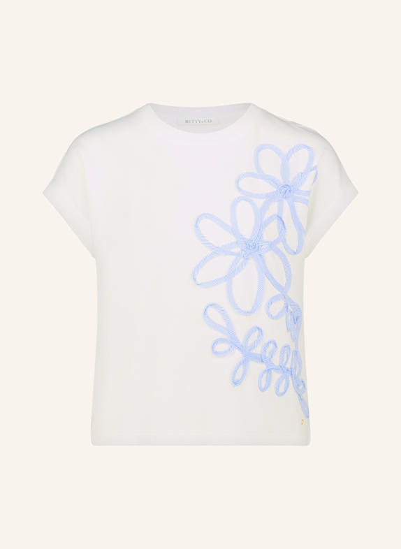 BETTY&CO Sweatpullover mit Applikation WEISS