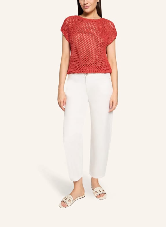 BETTY&CO Strickpullunder mit Effektgarn DUNKELROT