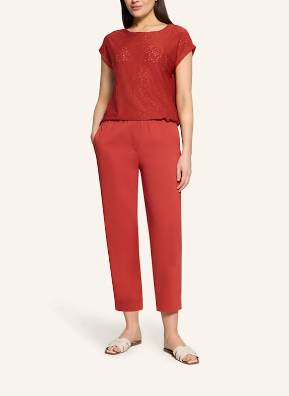 BETTY&CO Casual-Hose mit elastischem Bund DUNKELROT