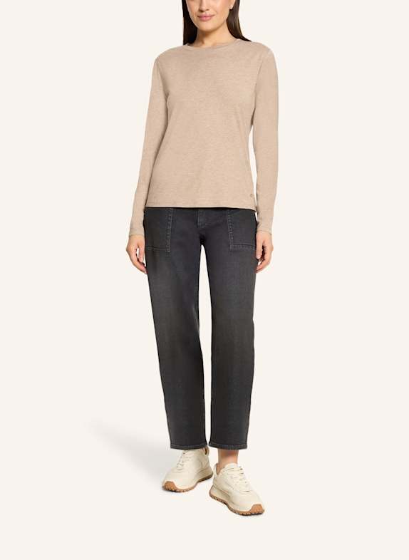 BETTY&CO Casual-Shirt mit Rundhalsausschnitt TAUPE