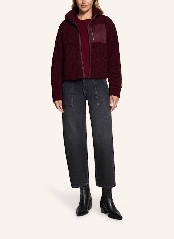 BETTY&CO Sweatshirtjas met ritssluiting DONKERROOD