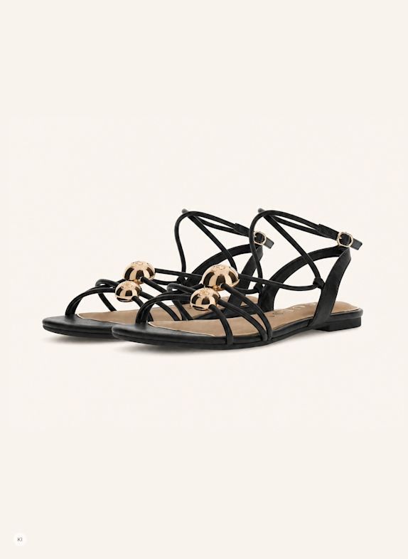 GUESS Riemchensandalen TABENN SCHWARZ