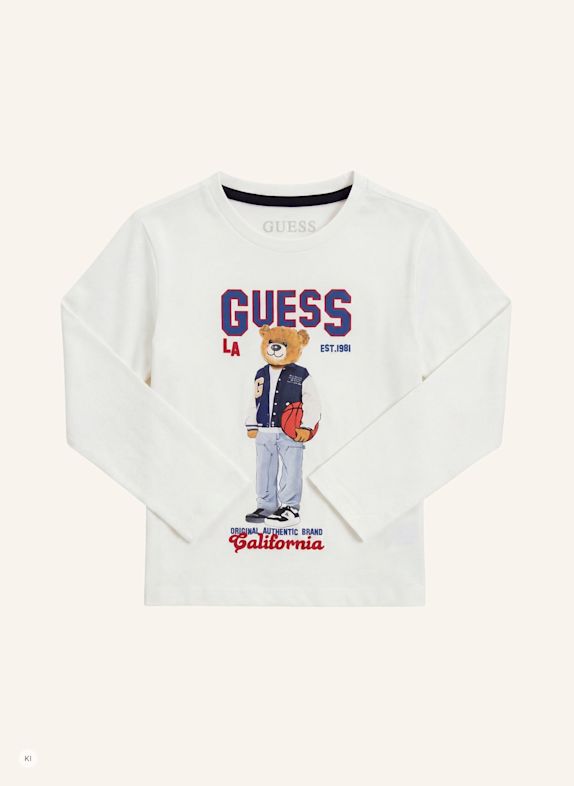 GUESS T-Shirt WEISS