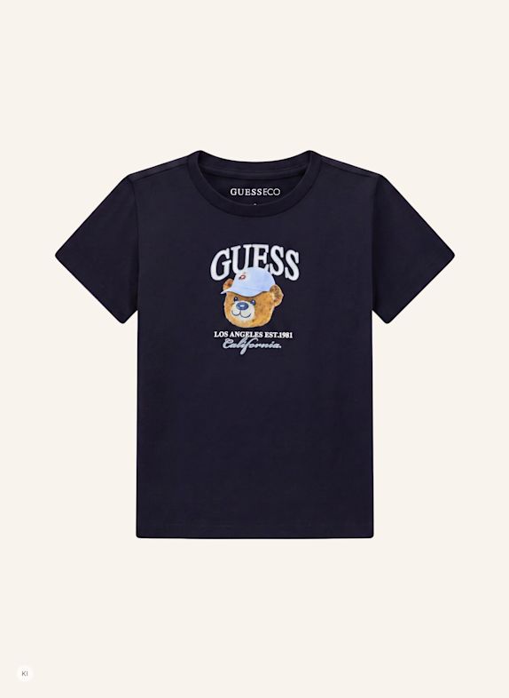 GUESS T-Shirt DUNKELBLAU