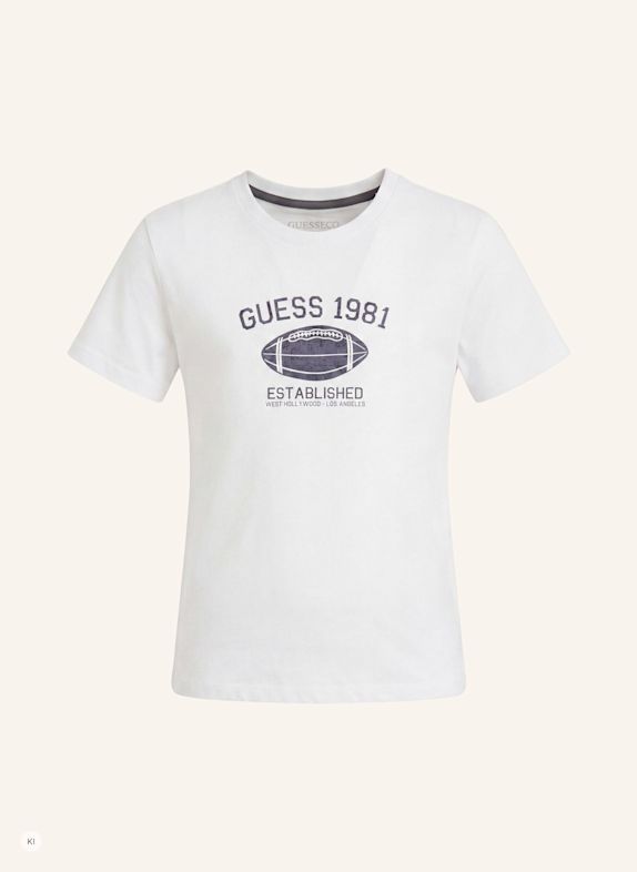 GUESS T-Shirt WEISS
