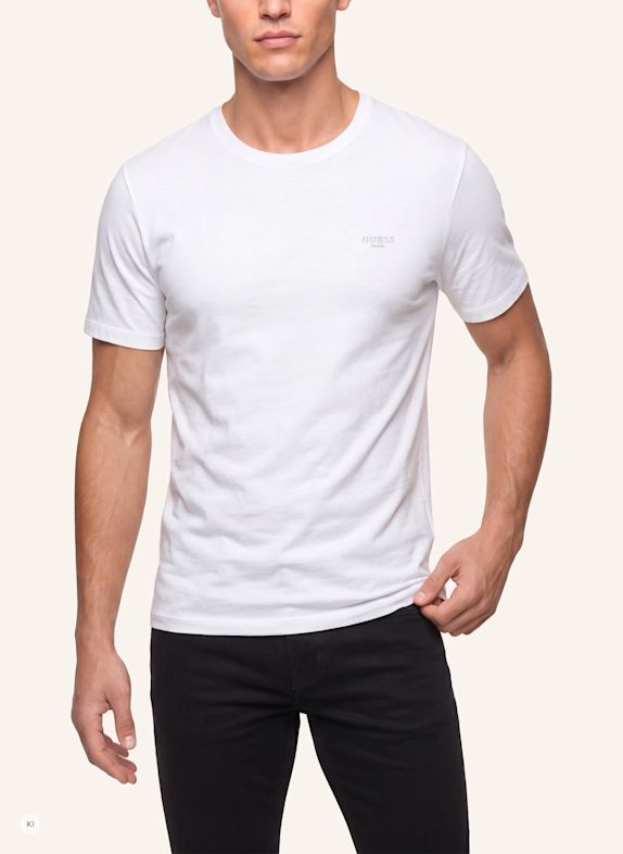 GUESS T-Shirt WEISS