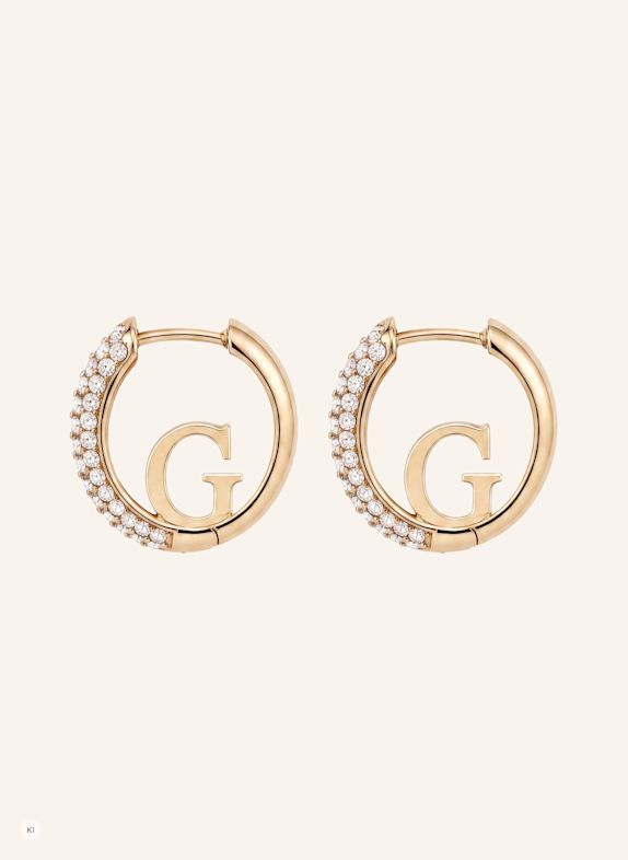 GUESS Creolen CRAZY EARRINGS GOLD