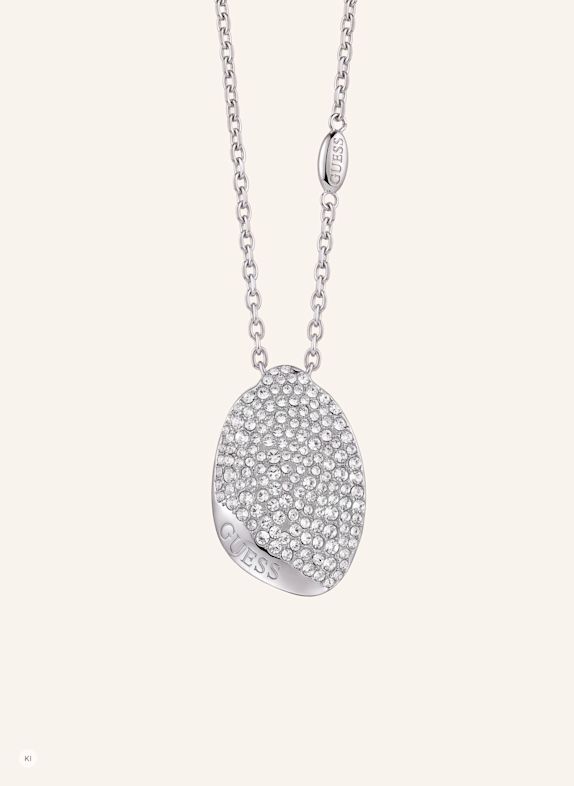 GUESS Halskette MOON DROPS SILBER