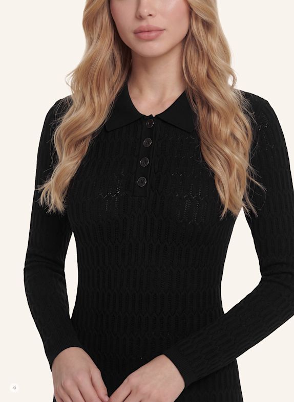 GUESS Bodycon-Kleid SCHWARZ