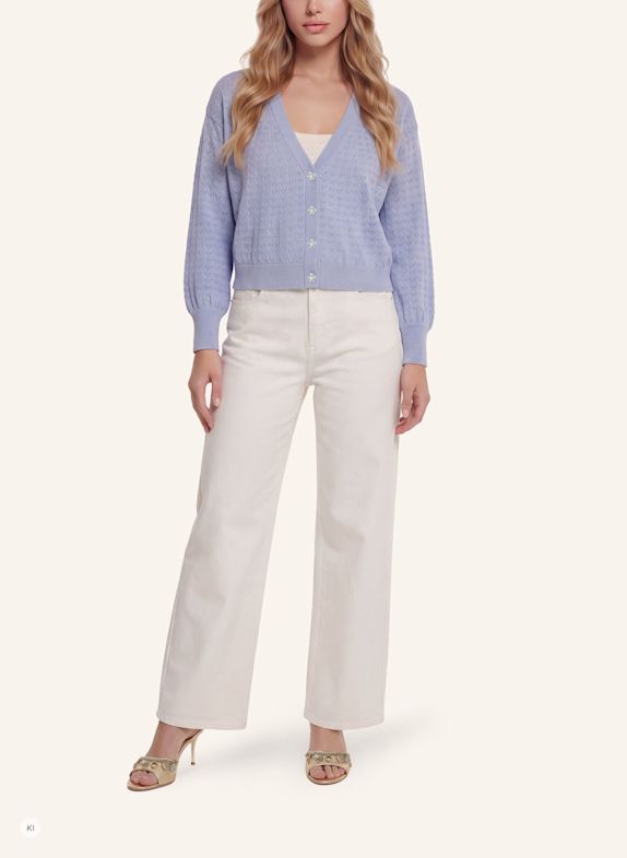 GUESS Strickjacken Cardigan HELLBLAU