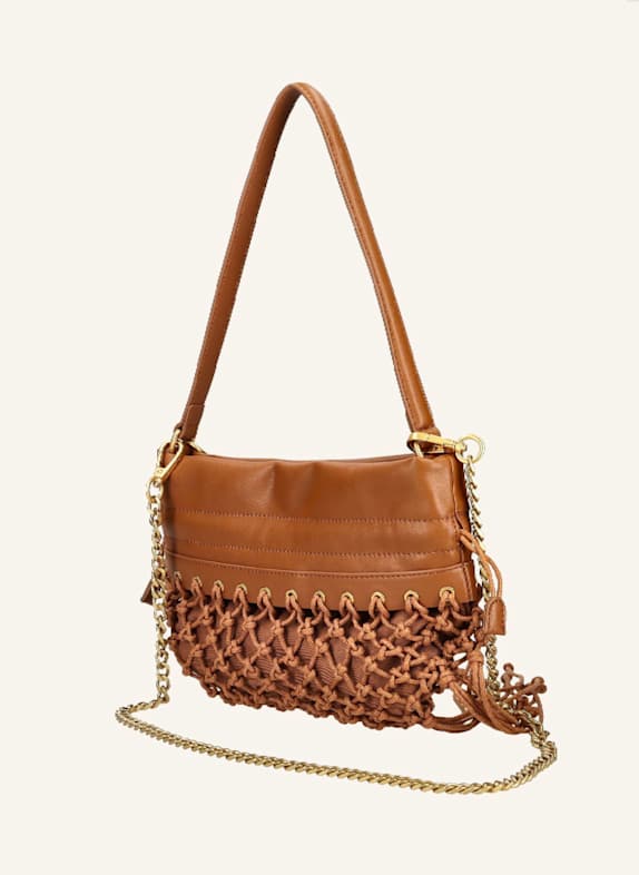 LA CARRIE Bags FRINGE SHOULDER BAG BROWN