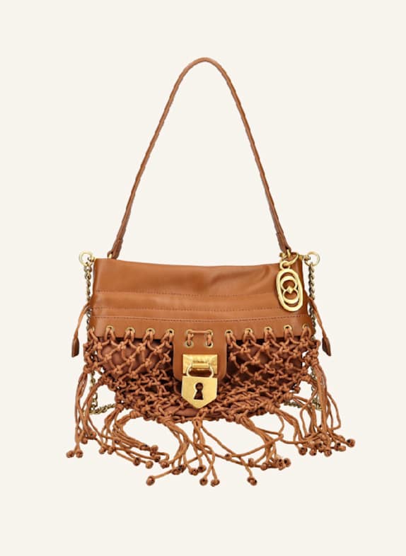 LA CARRIE Taschen FRINGE SHOULDER BAG BRAUN