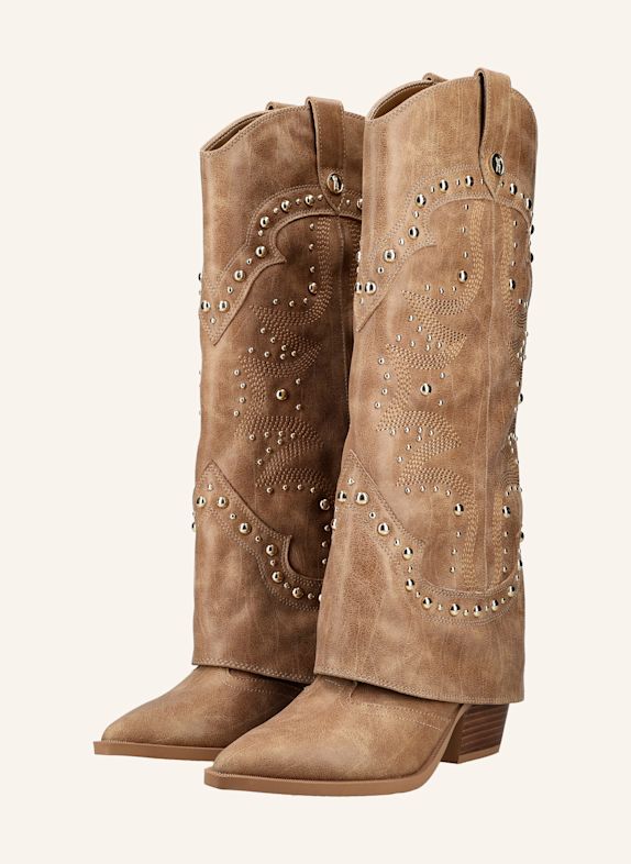 STEVE MADDEN STAGECOACH Boots BROWN