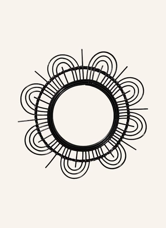 Kayoom Rattan SPIEGEL AINA 325 SCHWARZ