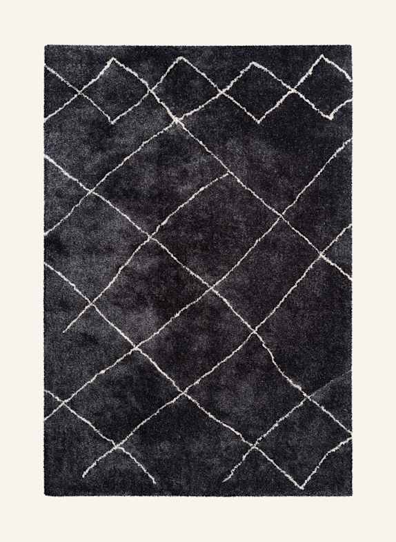 Kayoom Hochflor Teppich ORLANDO 525 GRAU