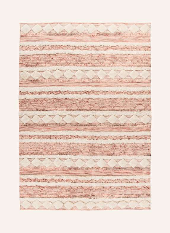 Kayoom Kurzflor Teppich BOHIST 225 ROSA