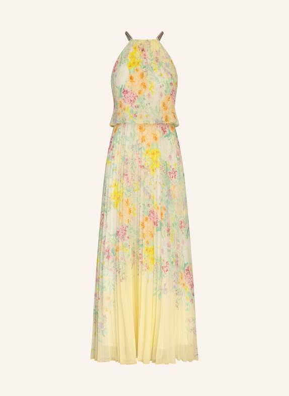 APART Plisseekleid CREME/ GELB