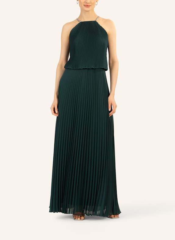APART Plisseekleid DUNKELGRÜN