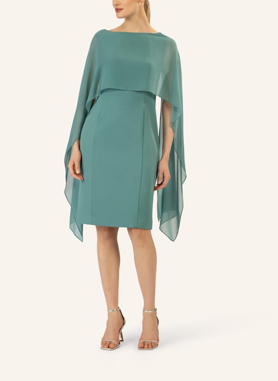 APART Kleid mit Chiffonstola HELLGRÜN