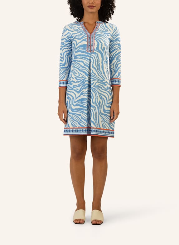 mint & mia kurzes Kofferkleid BLAU/ WEISS