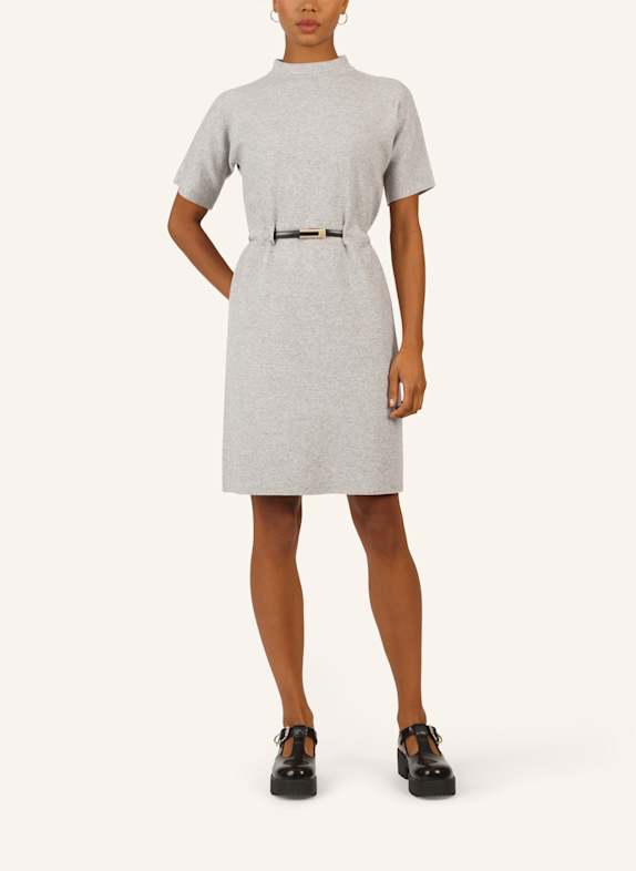APART Strickkleid mit Gürtel GRAU