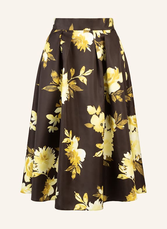 APART Satinrock bedruckt SCHWARZ/ SILBER