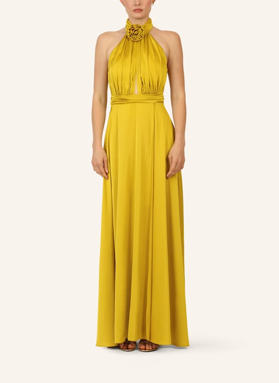 APART Abendkleid mit Cut-out DUNKELGELB