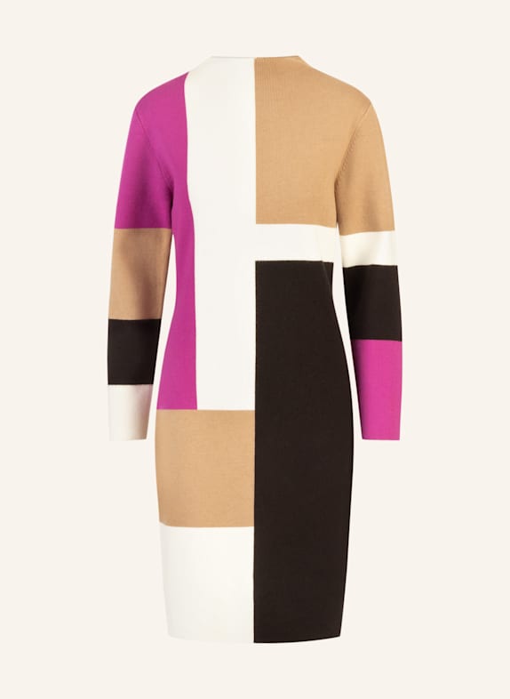APART Colorblocking Strickkleid LILA