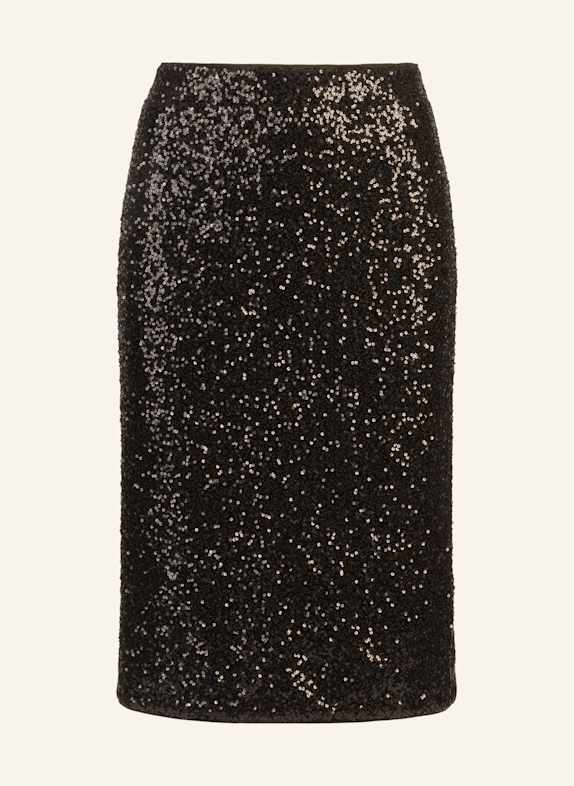 APART Paillettenrock SCHWARZ