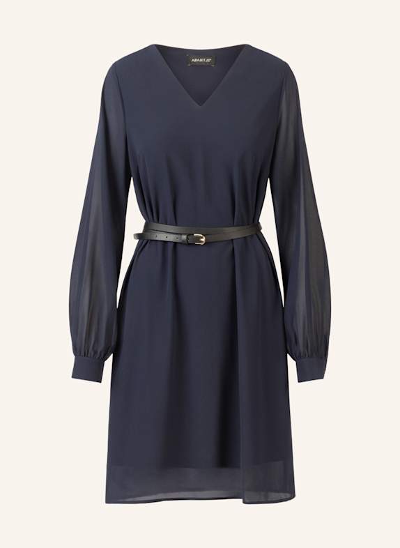 APART Chiffonkleid DUNKELBLAU