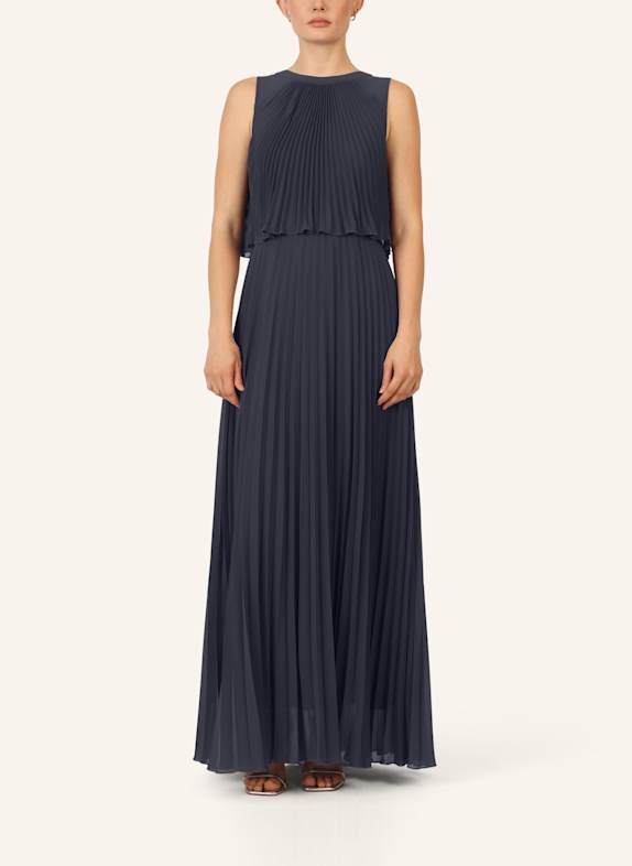 APART Abendkleid mit Plissees DUNKELBLAU