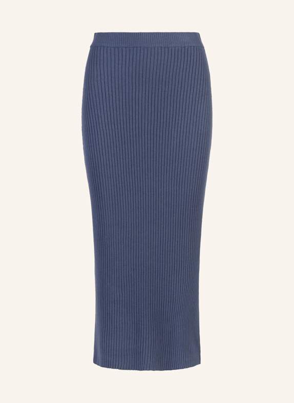 APART Rippenstrickrock BLAU