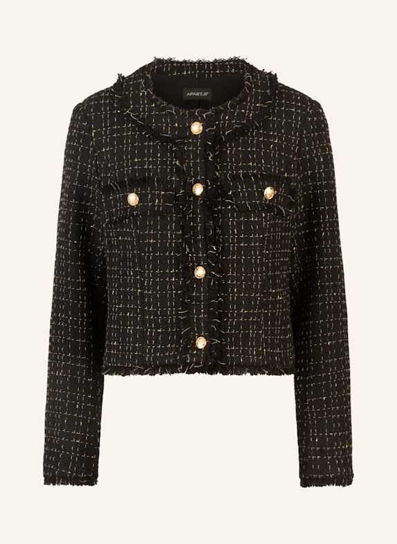 APART Boucléblazer SCHWARZ/ SILBER
