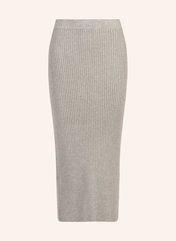 APART Rippenstrickrock GRAU